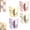4 Pack, variant on Borikise Rotating Butterfly Adhesive Wall Hooks 4/8/12 Pack Heavy Duty No-Drill Stick-On Hangers For Bathroom Towel Organizer