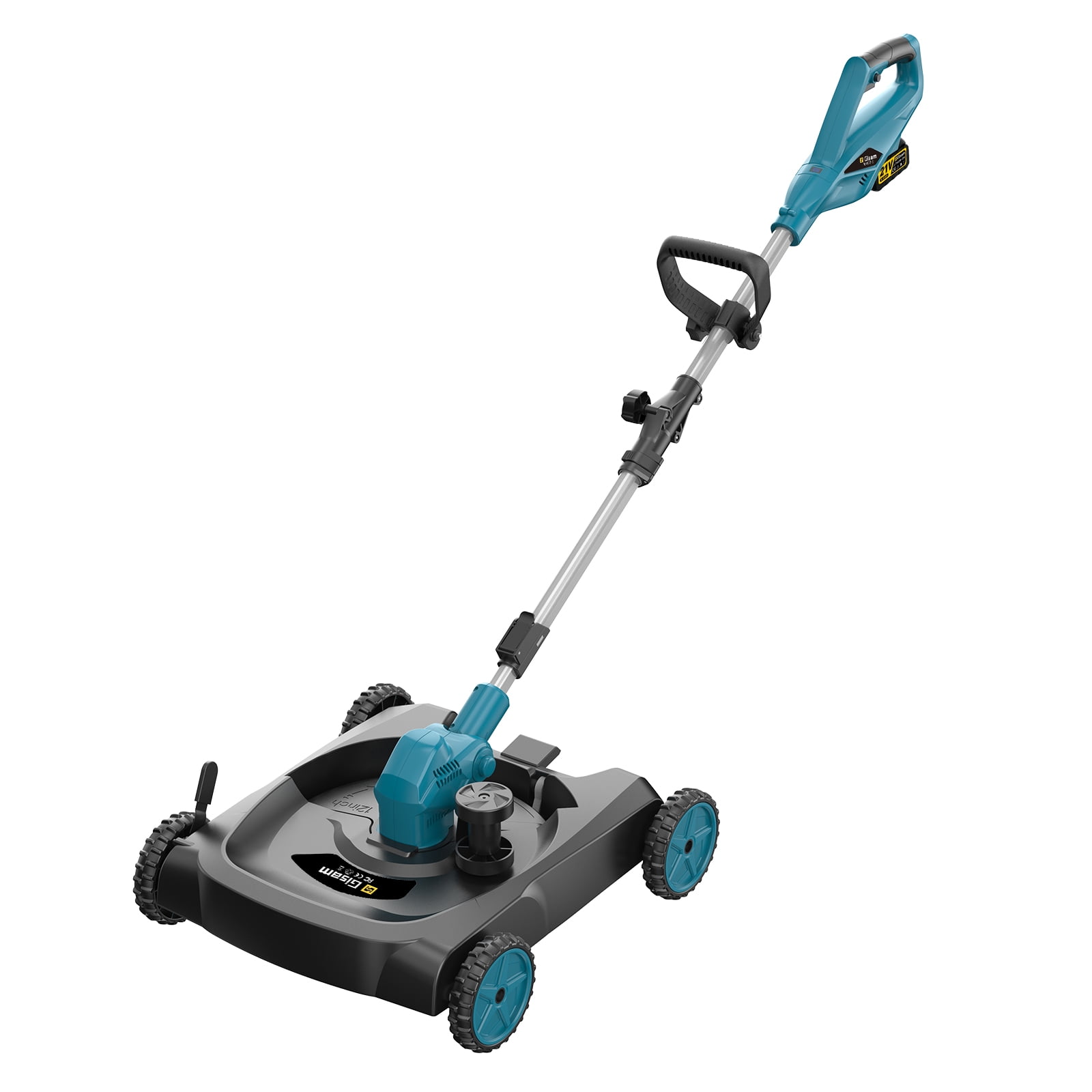 3-in-1 Cordless Lawn Mower, 3000W Brushless String Trimmer &  Wheeled Edger Combo Kit,  3 Blades & String for Lawn Weeds Shrubs, Adjustable Height & Angle Electric Weed Wacker Garden Tools