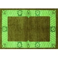 thumbnail image 1 of Ahgly Company Indoor Rectangle Oriental Green Industrial Area Rugs, 5' x 7', 1 of 4