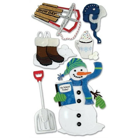 Jolee's Boutique Dimensional Stickers-Snow Day, Pk 3, Jolees