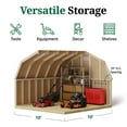 thumbnail image 5 of Little Cottage Co. 10x10 Classic Gambrel Barn with 4 ft. Sidewalls, Outdoor Wood Storage Shed Do-It-Yourself Precut Kit, 5 of 13