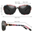 thumbnail image 5 of WEIDUOYI Women's Fashion Shining Sunglasses Retro UV Resistant Shades, 5 of 6