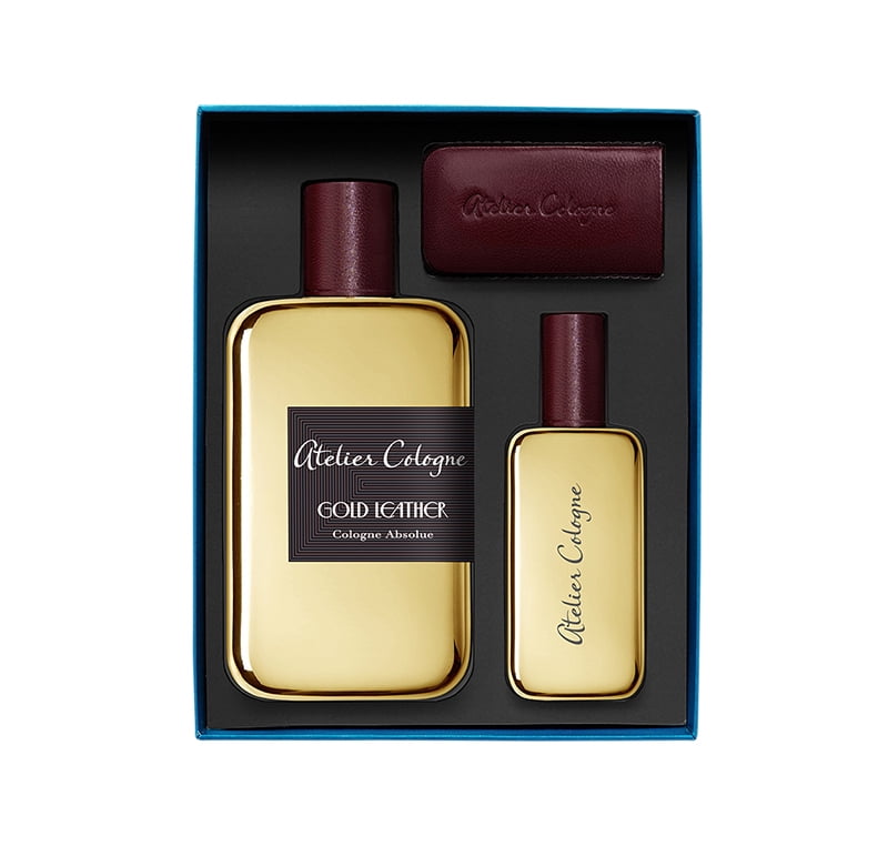 gold leather cologne