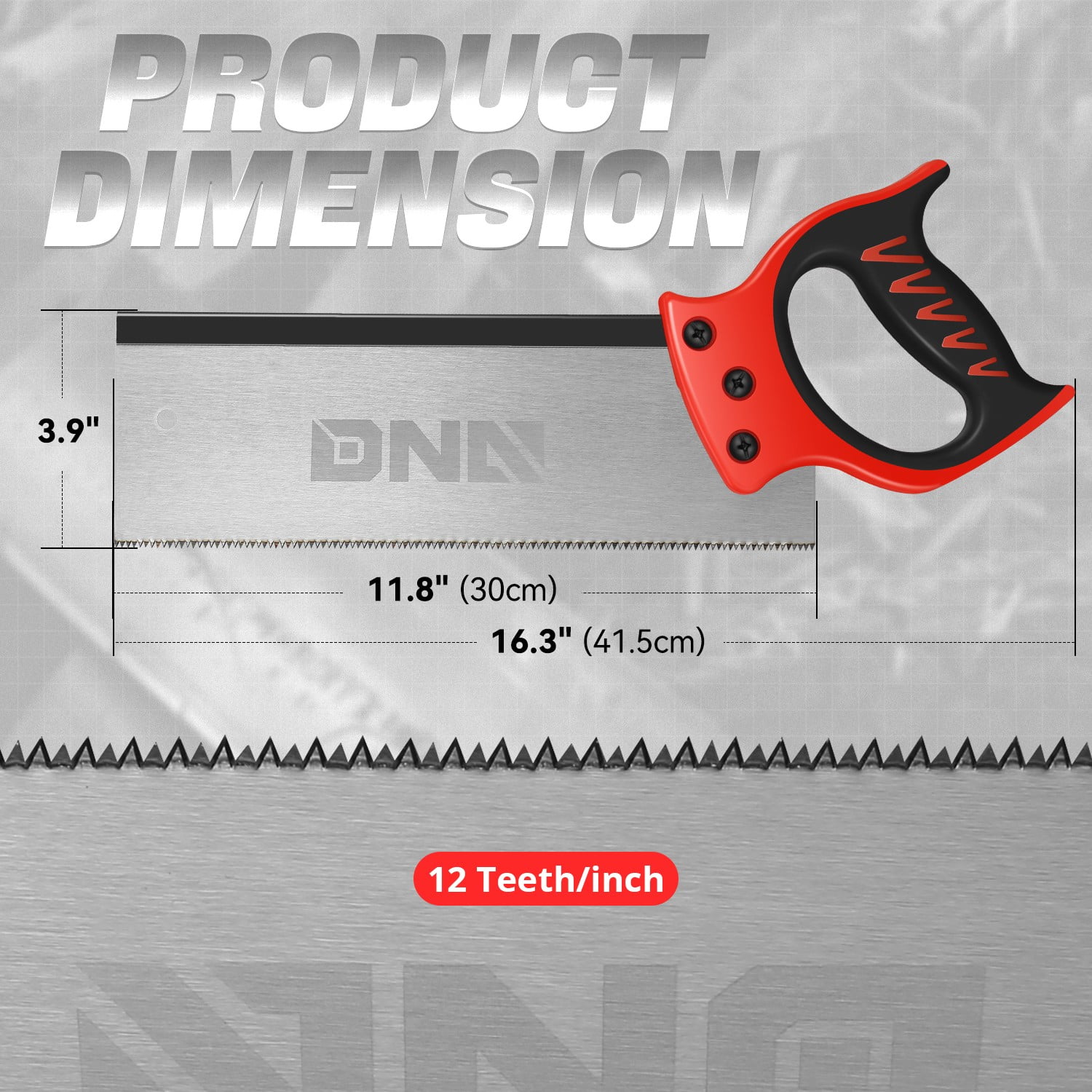DNA Motoring Deluxe Miter Box with 12" Hand Saw Set Increase Durability Sharpness Precise Cut