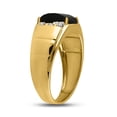 thumbnail image 3 of 10k Yellow Gold Men's Ring with Diamond and Black Onyx Solitaire - Size 10, 3 of 4