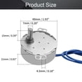 thumbnail image 2 of HUGFEGWE 2Pcs Synchronous Motor AC 110V 8-10RPM Turntable Motor CCW Direction 4W TYC-50 D Shaft CJB91-112316, 2 of 7