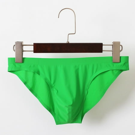 

Hot Sale Mens Pure Color One Piece Ice Silk Seamles Underwear Stylishable Underwear