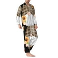 thumbnail image 2 of Uemuo Sunflower Gnomes 4 Pattern 2-Piece Loungewear Set - Men’s Soft Sleepwear, Cozy Winter PJs, Comfy Sleep Set-Medium, 2 of 7