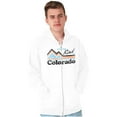 thumbnail image 5 of Put Rad in Colorado Snowboarder Skier Zip Up Hoodie Men's Women's Brisco Brands L, 5 of 6