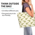 thumbnail image 2 of Balery Green Snake Bolsa Tote Estilo Estético con Cremalleras, Bolsa de Hombro, Bolsa de Compras Grande y Plegable, 2 of 8