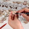 thumbnail image 5 of Cadeaux pour Maman / Grand-Mère / Papa de Fille / Fils - Diy Calendrier de Rappel d'Anniversaire en Bois de Famille, 5 of 5