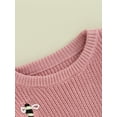thumbnail image 5 of Wassery Baby Girls Boys Autumn Sweater Long Sleeve Crew Neck Bee Jacquard Knitted Sweater Newborn Warm Knit Pullover Sweater Infant Winter Clothes 0-24M, 5 of 8