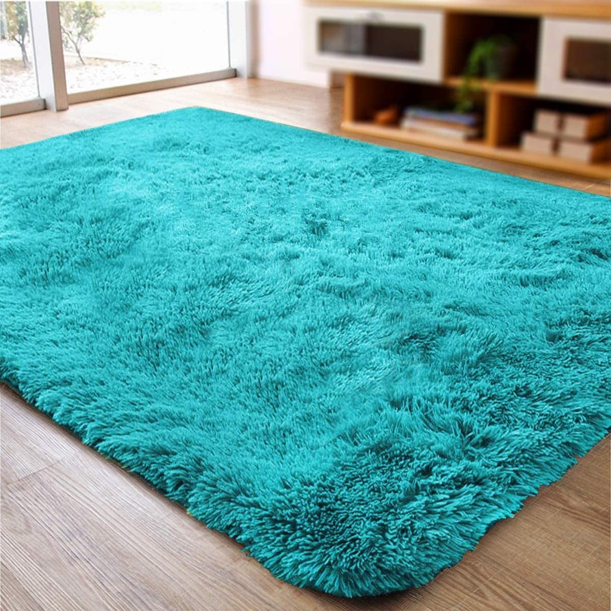 Super Soft Indoor Modern Shag Area Silky Smooth Rugs Fluffy Rugs Anti