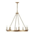 thumbnail image 2 of SAFAVIEH Fauna 8 Light Industrial Adjustable Chandelier, Gold Painted, 2 of 5