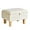 Teddy White, variant on Small Foot Stool Ottoman with Storage, Teddy Velvet Foot Rest with Wood Legs and Safety Hinge Flip Top, Bedside Step Stool Rectangle 16x12x9.5inch for Living Room Bedroom Teddy Brown