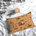 thumbnail image 5 of Honeii Brown Mushrooms Print Pillow Cases,Plush Throw Pillow Covers,Decorative Pillowcase for Sofa, Couch, Living Room-14"x20", 5 of 6