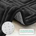 thumbnail image 4 of Clara Clark Bathroom Rugs, Velvet Memory Foam Bath Mat, Ultra Soft Non Slip and Absorbent - Waffled - Large - Black, 4 of 6