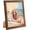 Brown, variant on 7x8 Wood Frame Brown, Natural Wooden 8x7in Picture Frames, Modern Golden 7 x 8inch Gallery Photo Pic Frame with HD Plexiglass, Horizontal Vertical Wall Mounting Tabletop Display 1Pcs