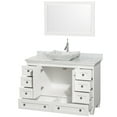 thumbnail image 5 of Wyndham Collection Wcv800048swhcmovm24 48" Free Standing Vanity Set - White, 5 of 7