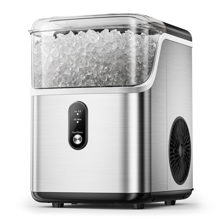 あい2 コンパクト SIMZLIFE Nugget Ice Maker Countertop, Portable Self-Cleaning