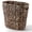 Black, variant on 4 Gallon Wicker Trash Can for Bathroom, Water Hyacinth Waste Basket with Handle, Oval Woven Trash Basket, Natural Boho Style