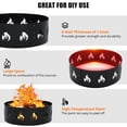thumbnail image 2 of AKDSteel 36 Inch Heavy Duty Fire Pit Ring, 2.5mm Thick Carbon Steel Liner, Smokeless Outdoor Insert For Patio Or Camping, 2 of 9