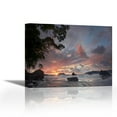 thumbnail image 1 of Beach and coastline, Manuel Antonio National Park, Costa Rica - Contemporary Fine Art Giclee on Canvas Gallery Wrap - wall décor - Art painting - 36 x 28 Inch - Ready to Hang, 1 of 2