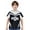 Black, variant on Kids Girls Boys Short Sleeve Boxing Shirt Letter Printed Kickboxing Muay Thai Tees Jogging Pullover Tops Green 16