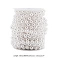 thumbnail image 6 of ZOENHOU 2 Roll 65ft x 10mm Faux Pearl Beads Garlands, Pearl Strands Spool Pearl String, Beaded Artificial Roll for Wedding, 6 of 7