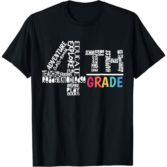 Funny Fourth Grade Tee Shirt Students Of 4th Grade Boy T-Shirt Black 3X-Large