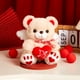 thumbnail image 4 of Oso de peluche WEWILL para San Valentín, 20 cm, con corazón de amor, 4 of 6