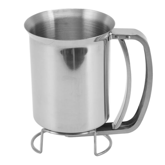 Pancake Batter Dispenser Handheld Stainless Steel Pancake Pourer for Baking Cupcakes Muffins