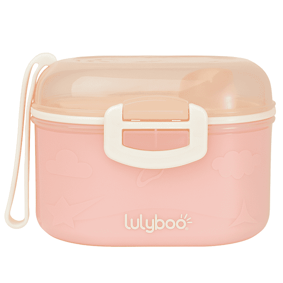 Lulyboo Formula and Food Container with Spoon in Pink
