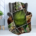 thumbnail image 4 of Spa Soft Flannel Fleece Throw Blanket, Collage of Candles Stones Herbal Salts Towels Botanic Plants Design Print, Cozy Plush for Indoor and Outdoor Use, 50" x 60", Green White and Brown, by Ambesonne, 4 of 5