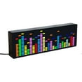 thumbnail image 1 of LED Music Spectrum Rhythm Lights Voice Sensor 1624 RGB Atmosphere Level Indicator with Clock Displa, 1 of 5