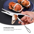 thumbnail image 3 of FRCOLOR 1Pc Seafood Clamp 19.00X3.80X0.80CM for Crab Eating and Nut Cracking with 304 Stainless Steel, 3 of 8