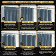 thumbnail image 3 of SNITIE Velvet Curtains 2-Panel Set – Light Filtering Thermal Insulated Drapes, Rod Pocket & Back Tab Design for Living Room, Bedroom, Office, 3 of 7