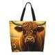 thumbnail image 1 of Fotbe Sunset Sunflower Cow A Bolsa Tote Estética de Lona con Estampado para Mujer - Bolsa Reutilizable de Hombro Casual para Vacaciones, Compras, Trabajo y Gimnasio, 1 of 8