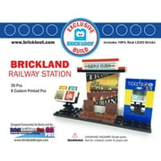 Exclusive Brick Loot Build Railway Train Station by BrickBuildersPro - 100% LEGO bricks