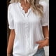 thumbnail image 4 of Blusa Elegante de Encaje con Cuello en V y Corta para Mujer L, 4 of 8