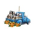 thumbnail image 2 of Agiferg Ornements Suspendus Mignons en Forme de Chien de Voiture 3D, 2 of 2