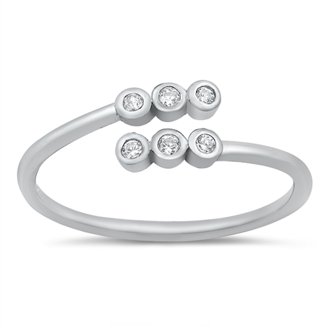 Pick Your Color! Sterling Silver Open Cross Ring – Timeless & Durable .925 Silver