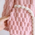 thumbnail image 7 of Women's Loose Hooded Robe - Thick Plush Coral - Long Sleeve Bathrobe with Pockets, Warm for Autumn/Winter, Two Sizes, 7 of 7