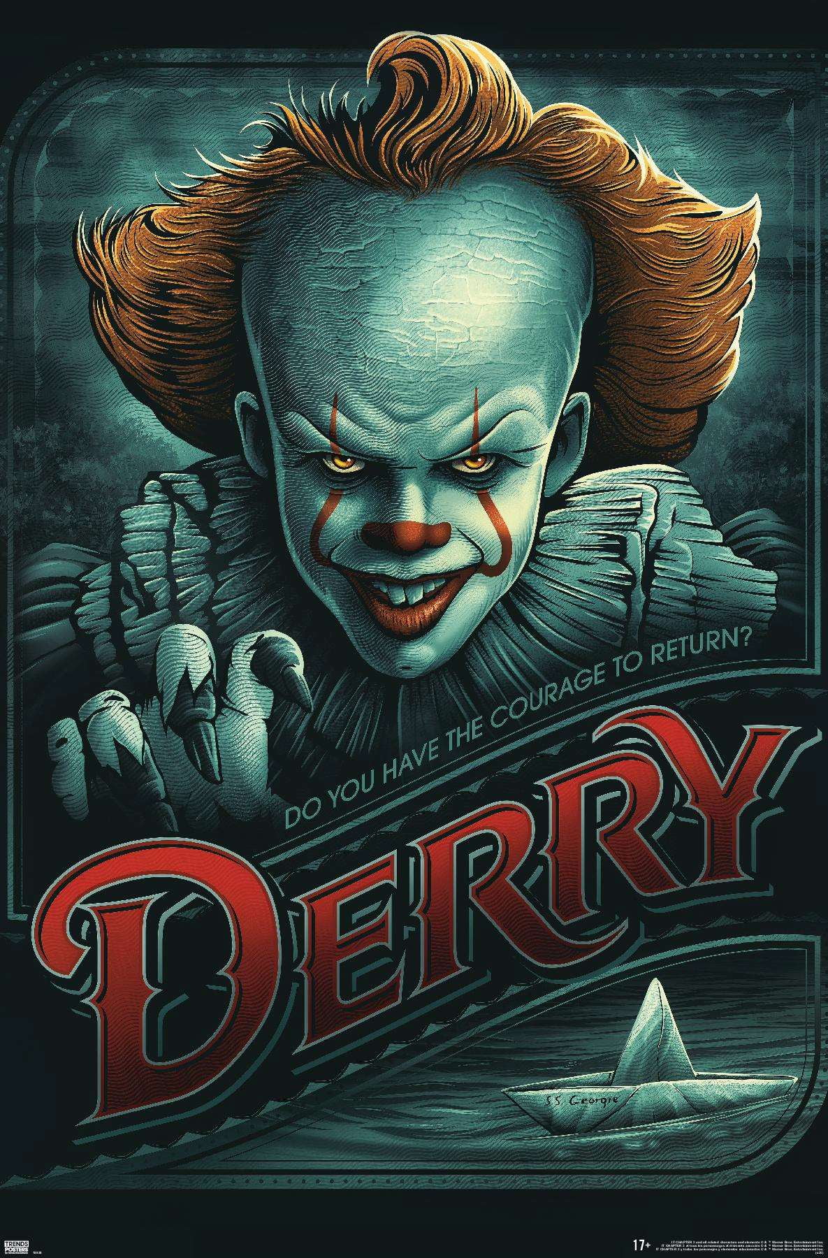 IT - Pennywise Derry Poster - Walmart.com - Walmart.com