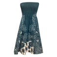 thumbnail image 3 of Pisexur Robes d'Été pour Femmes, Couvre-Maillots de Plage, Sans Bretelles, Boho, à Imprimé Floral, Robe Soleil, 3 of 5