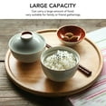 thumbnail image 4 of Wood Serving Tray, Anti Deformation Wooden Plate 30cm Thickened Round  for Kitchen, 4 of 8