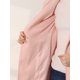 thumbnail image 5 of Abrigo de invierno de longitud media con doble botonadura y cuello alto para mujer Inspire Chic M Rosa, 5 of 6