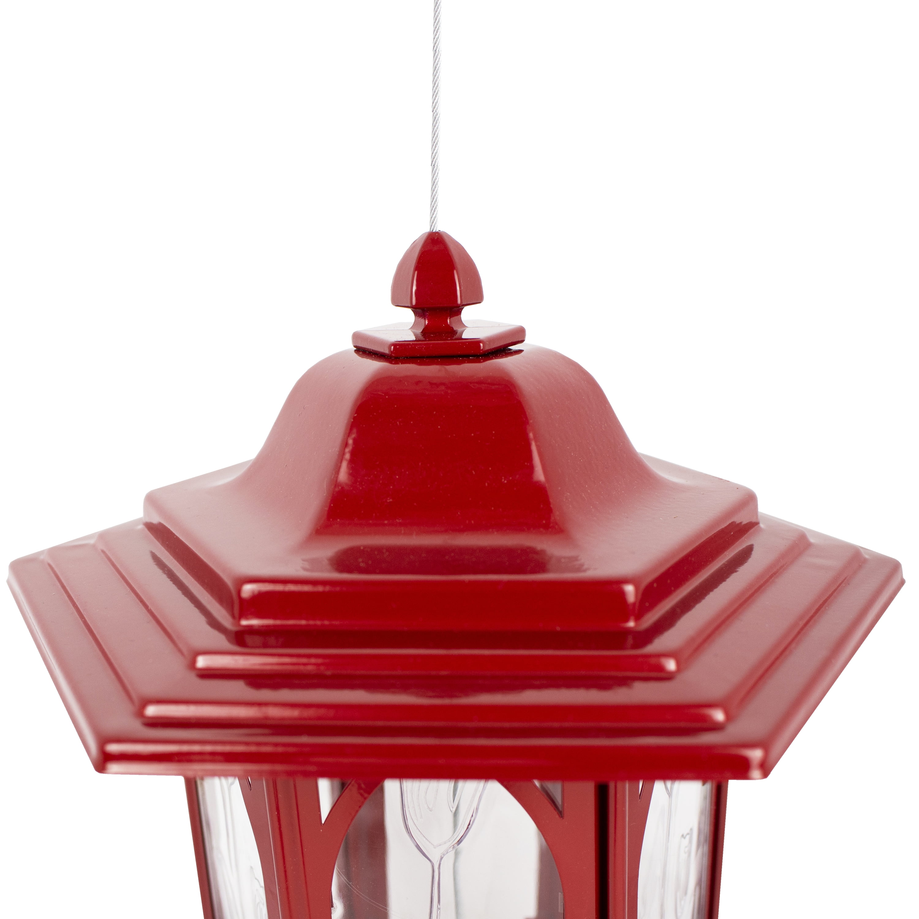 Perky-Pet Brick Red Gazebo Wild Bird Feeder - 3.5 lb Capacity