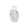 thumbnail image 2 of 14k White Gold, Small Heart 15 Anos Quinceanera Pendant Charm Brilliant Created CZ Crystals 14mm with 18" Dainty Neck Chain, 2 of 7
