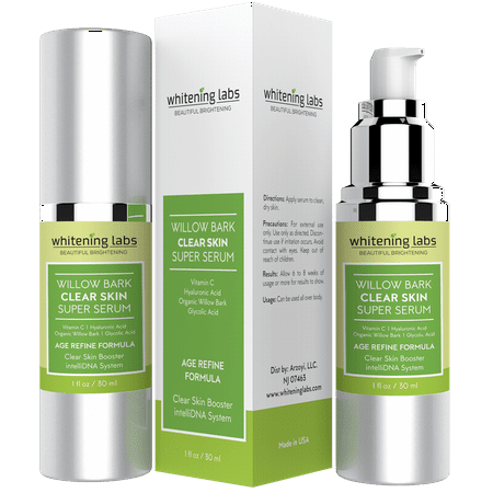 Acne Scar Clear Skin Serum. Spot Removal Formula for Acne Prone Skin with Vitamin E, Hyaluronic Acid, Willow Bark, Licorice 1 (Best Acne Scar Products 2019)